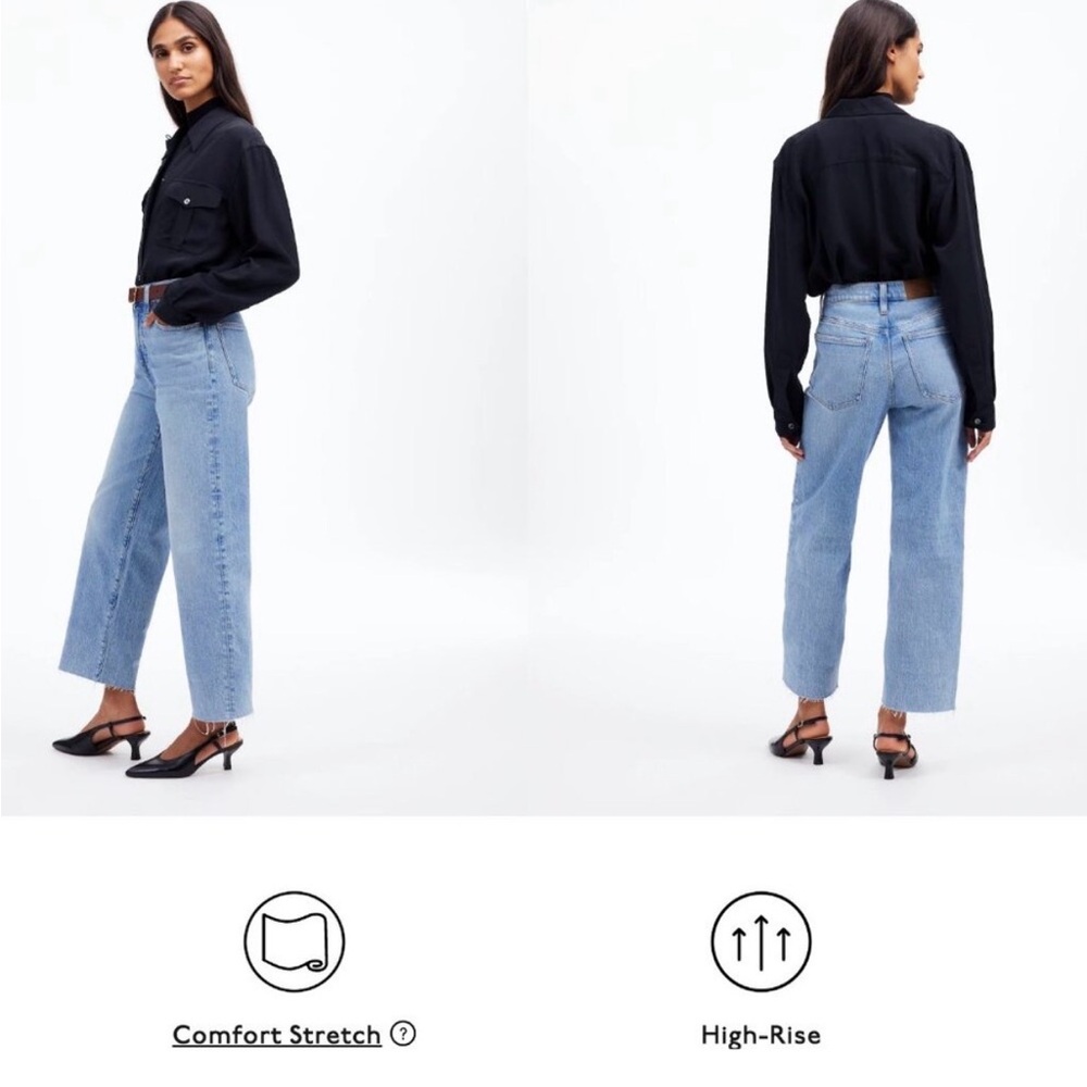 Madewell Perfect Vintage Wide-Leg Crop Jean - Picture 3 of 7